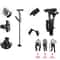 Collapsible Telescopic Walking Cane With LED Light And Alarm Folding Cane For Seniors With Adjusta 3