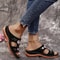 Elegant Bloom Leather Wedges Flower Embroidered Sandals For Everyday Summer Comfort 2