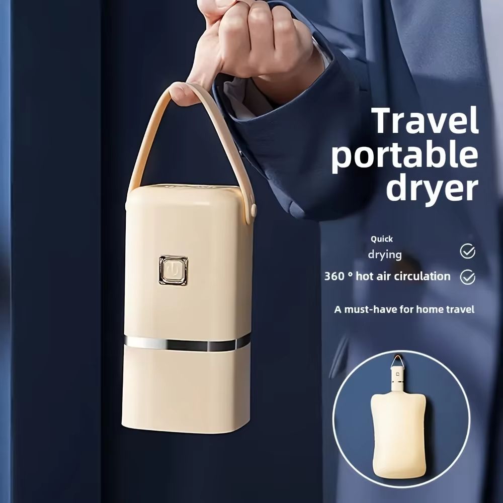 Mini Portable Foldable Electric Dryer With Intelligent Timer Fast Compact Travel RV Dryer 0