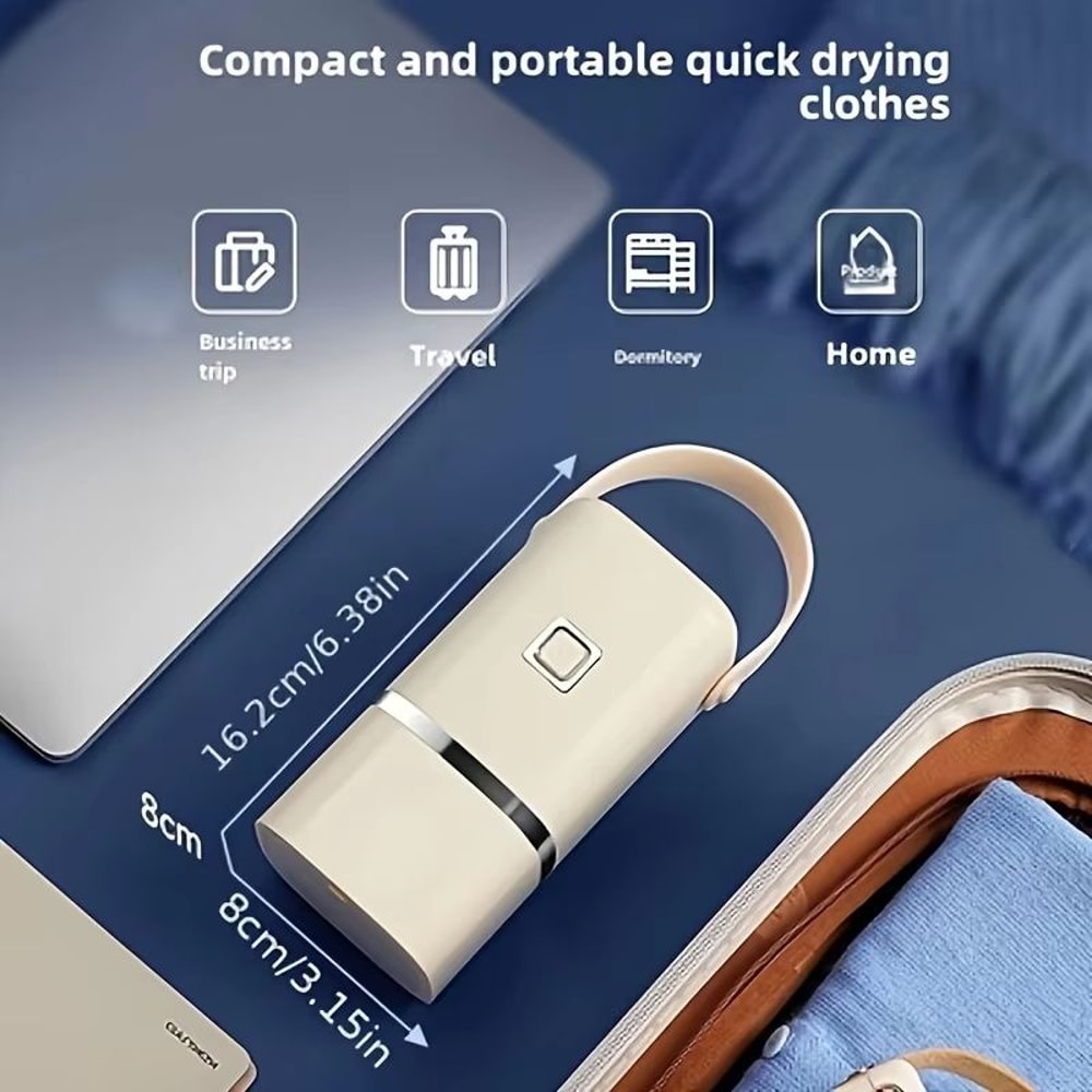 Mini Portable Foldable Electric Dryer With Intelligent Timer Fast Compact Travel RV Dryer 4