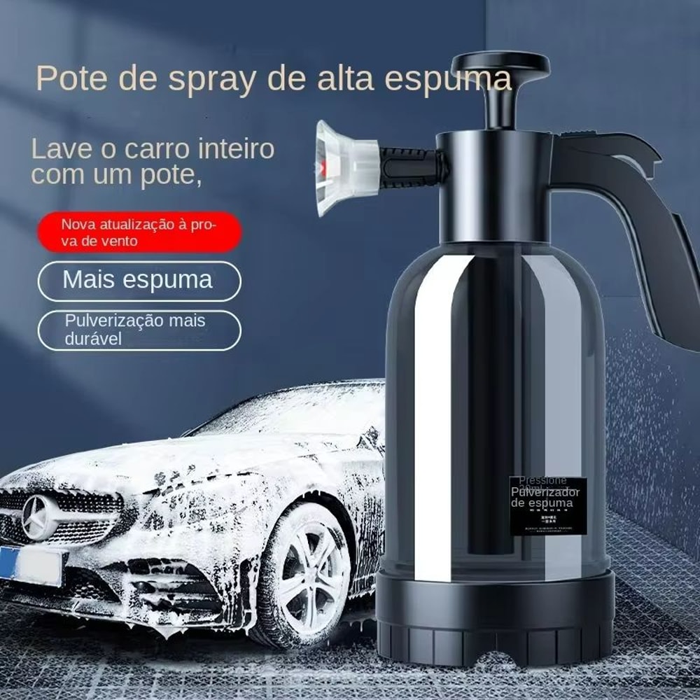 2L Car Wash Foam Sprayer Acid And Alkali Resistant Air Pressure Foam Can With Fan Shaped Nozzle 0
