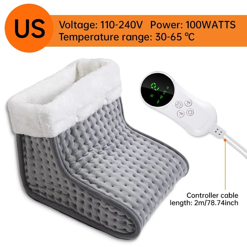 CozyFeet Electric Heated Foot Warmer 9 Gear Heating Pad With Adjustable Temperature Control 7