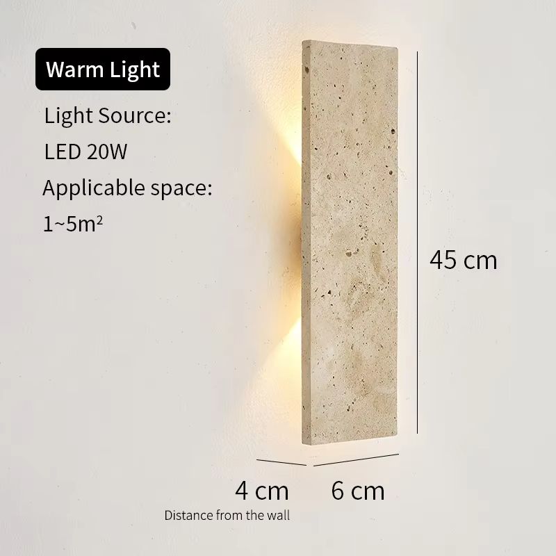 StoneGlow Natural Stone LED Wall Light Elegant Outdoor Waterproof Exterior Wall Lamp 7