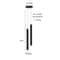 Modern Nordic LED Double Head Pendant Light Cylinder Pipe Line Chandelier 10