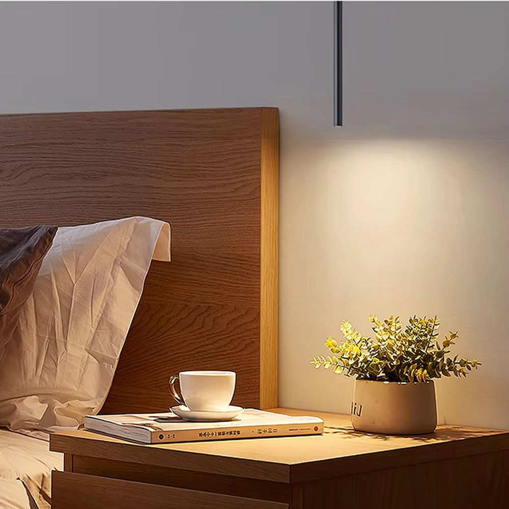 Modern Nordic LED Double Head Pendant Light Cylinder Pipe Line Chandelier 6