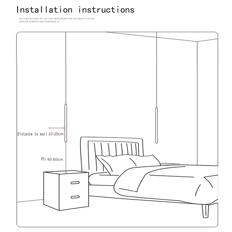 Modern Nordic LED Double Head Pendant Light Cylinder Pipe Line Chandelier 7