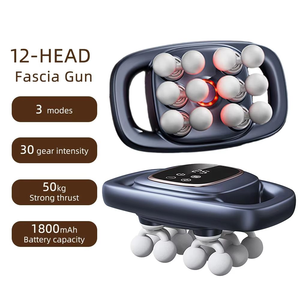 Ultimate 42 Heads Fascia Gun High Frequency Vibration Full Body Recovery Massager 13