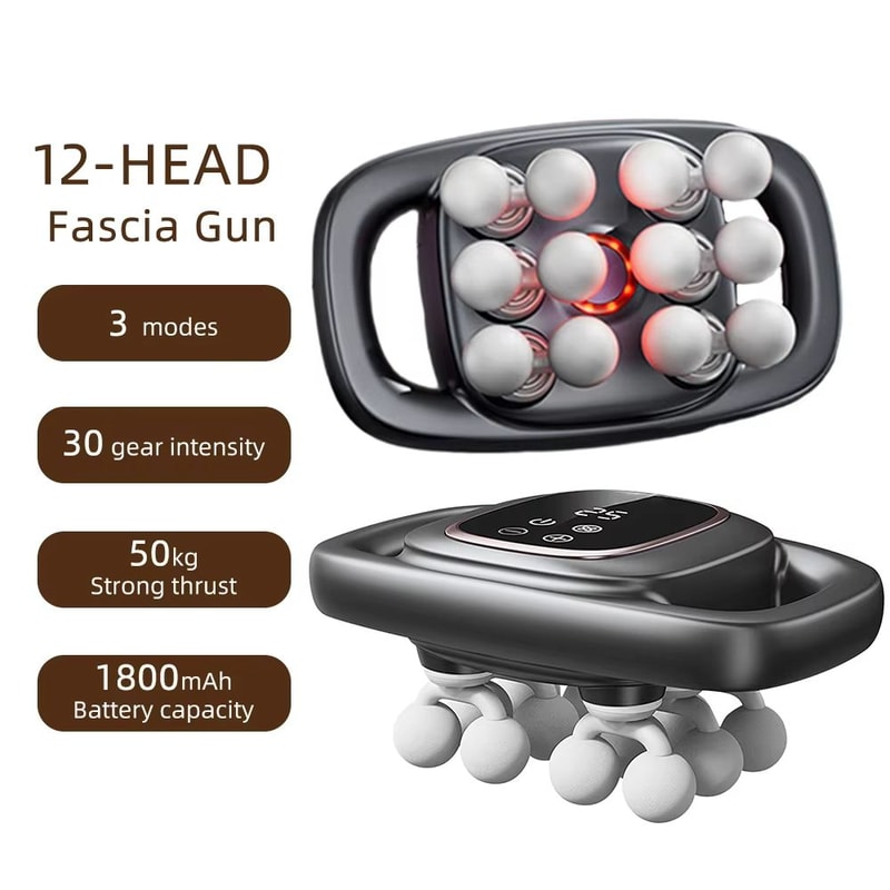 Ultimate 42 Heads Fascia Gun High Frequency Vibration Full Body Recovery Massager 14