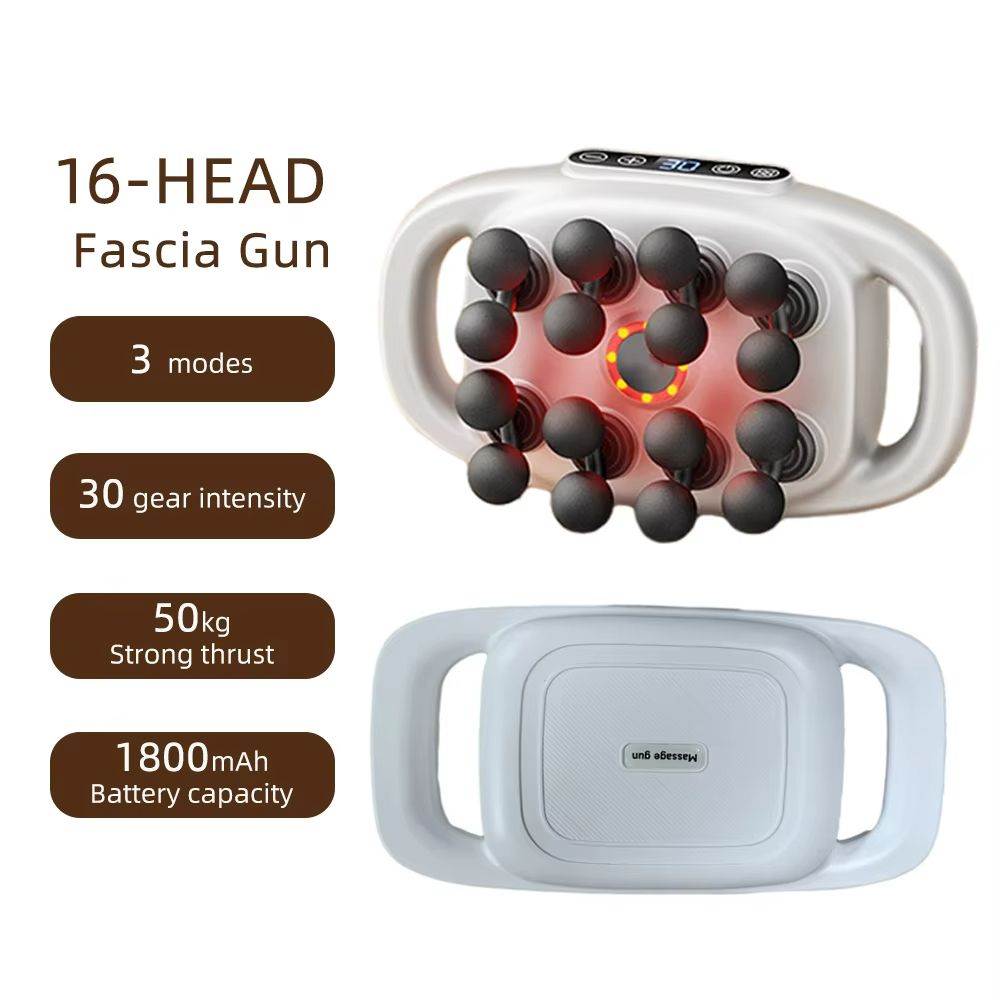 Ultimate 42 Heads Fascia Gun High Frequency Vibration Full Body Recovery Massager 16