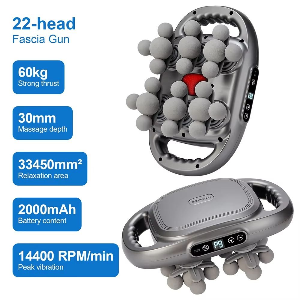 Ultimate 42 Heads Fascia Gun High Frequency Vibration Full Body Recovery Massager 27