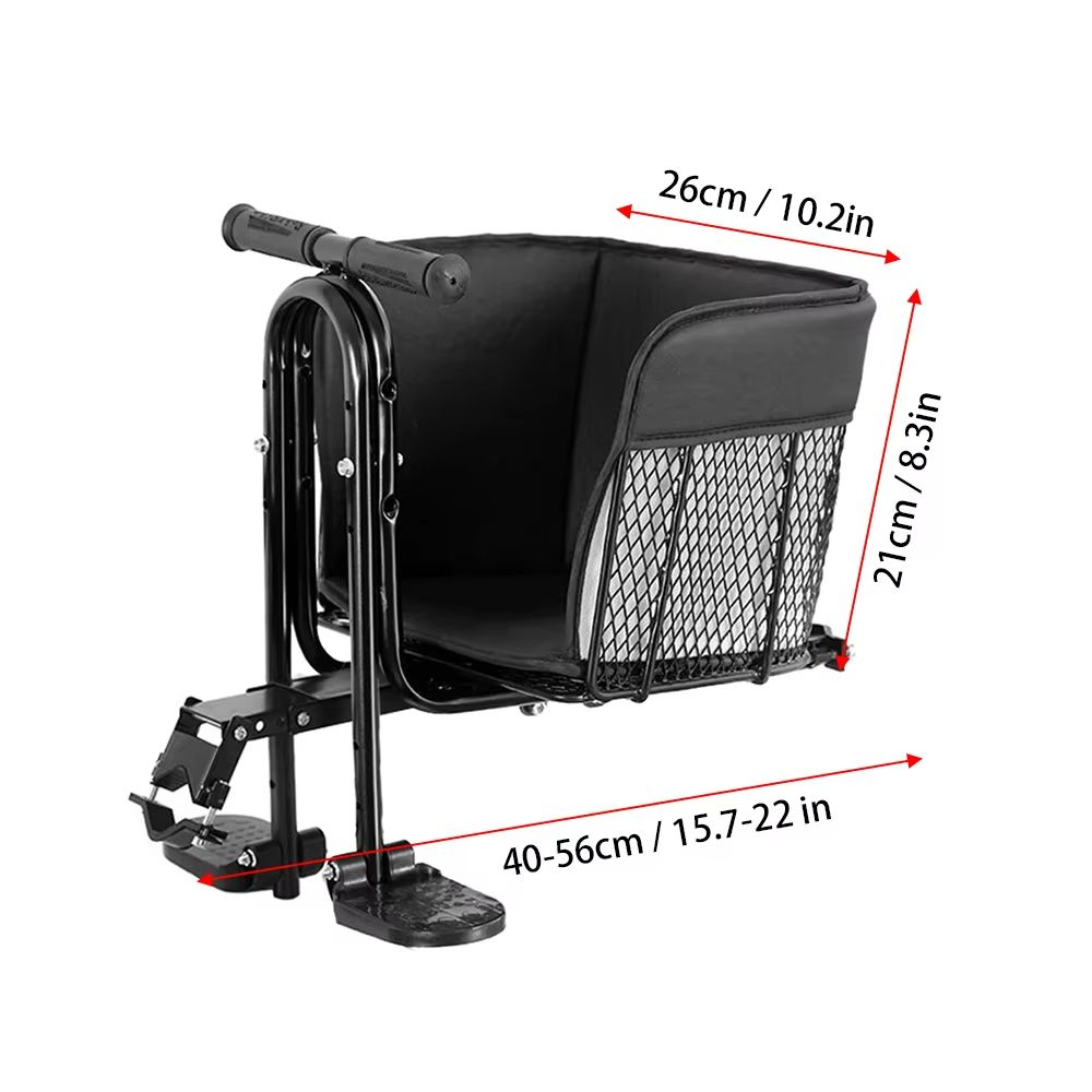 Ultimate FrontMounted Child Bike Seat Secure Bicycle Child Safety Seat With Foot Pedals 7