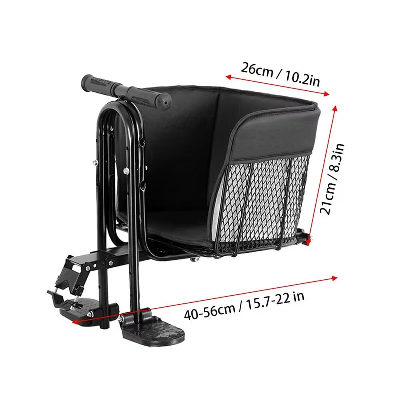 Ultimate FrontMounted Child Bike Seat Secure Bicycle Child Safety Seat With Foot Pedals 7