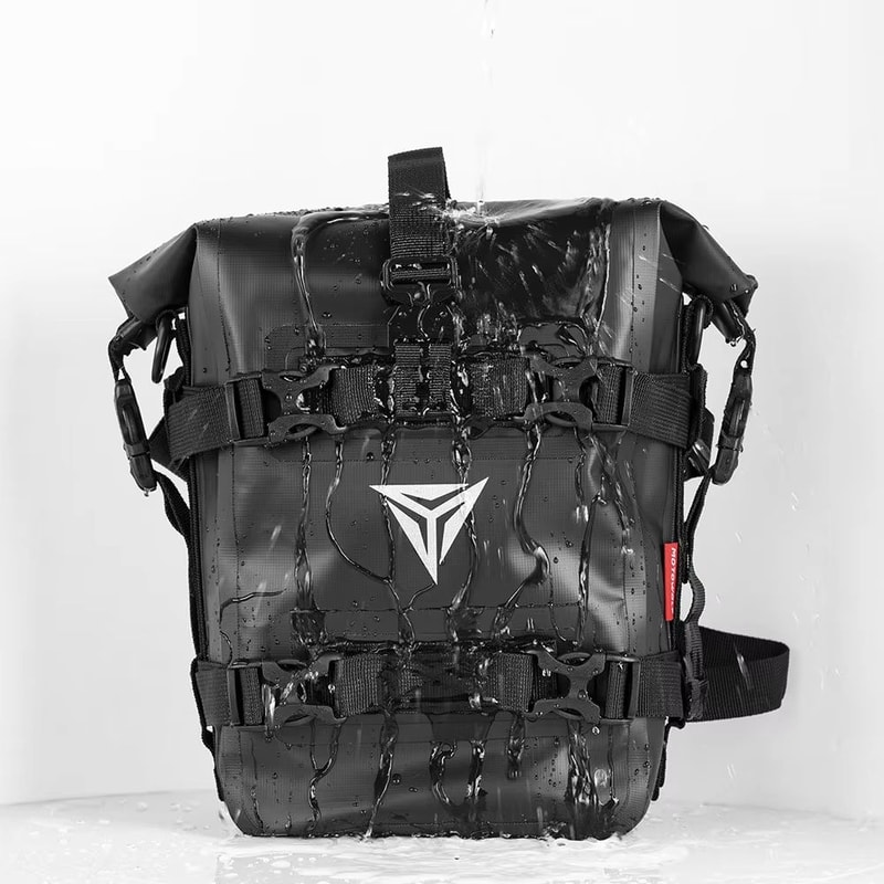 AdventureGuard 8L Waterproof Motorcycle Side Bag Crash Bar Saddle Tool Pack 5