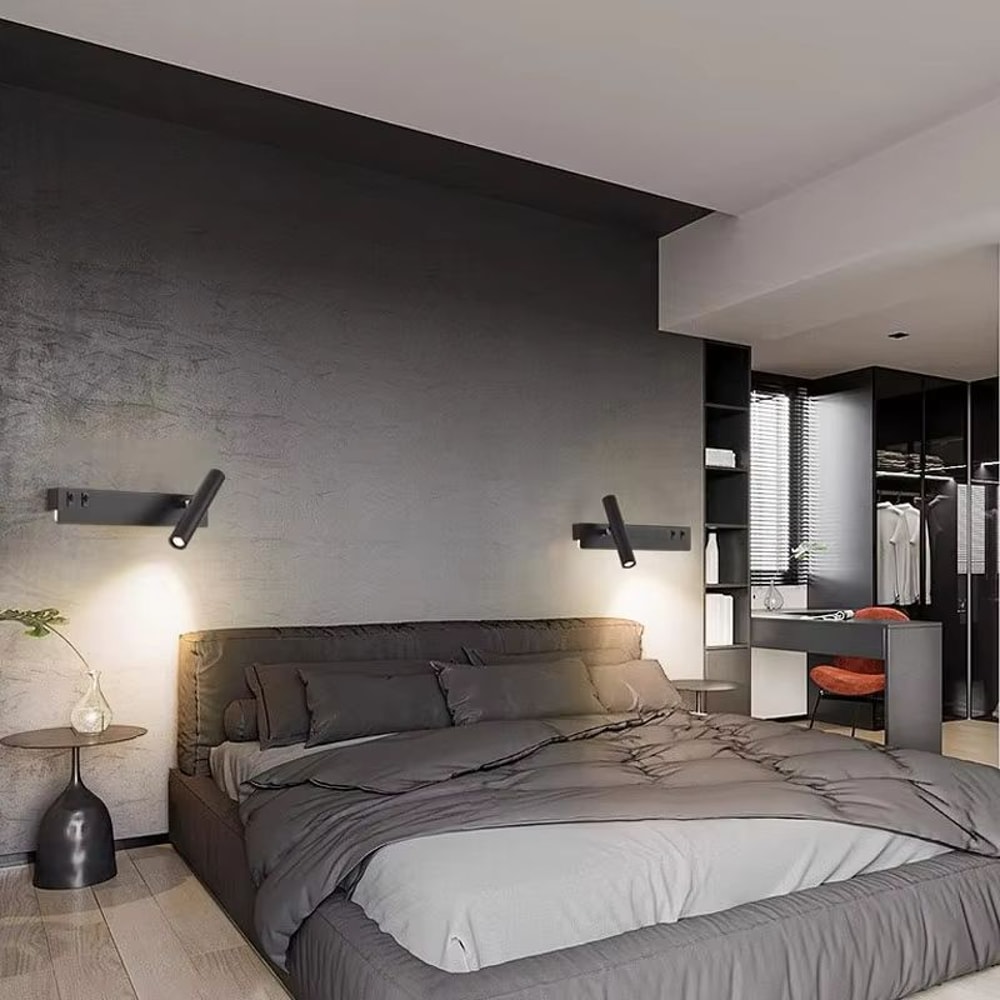 Nordic Rotatable LED Reading Wall Light Sleek Minimalist Wall Sconce 3