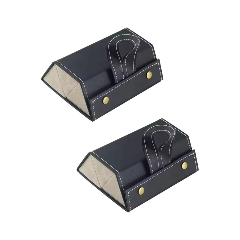 Elegant PU Leather Multi Grid Glasses And Jewelry Organizer Box 10