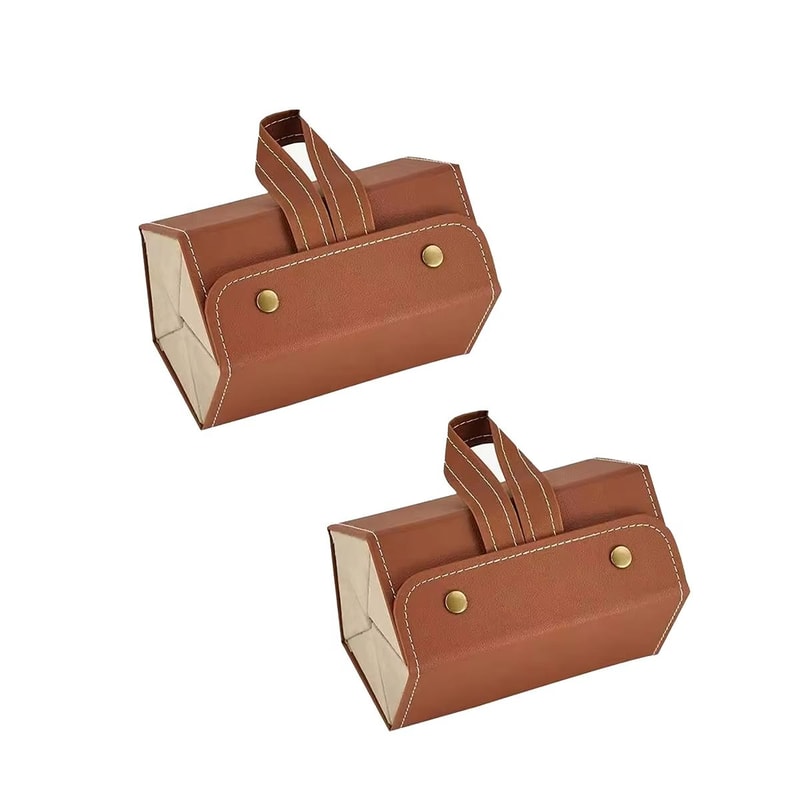 Elegant PU Leather Multi Grid Glasses And Jewelry Organizer Box 13