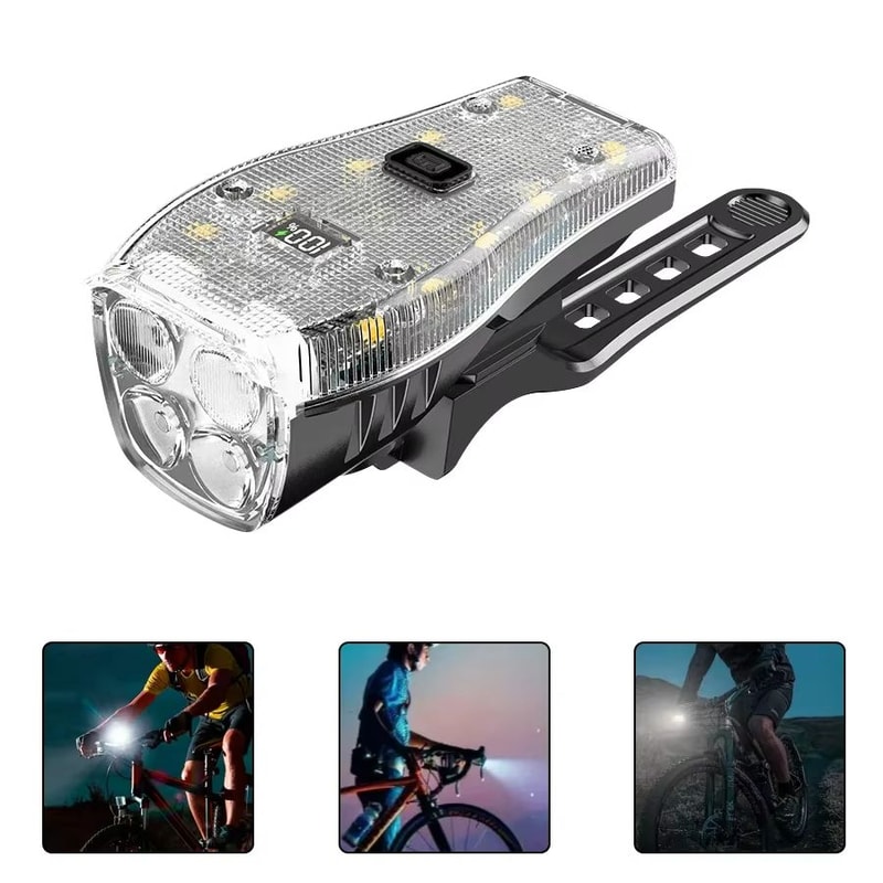UltraBright T6 LED Rechargeable Bike Headlight Compact Bright MTB Front Light For Night Riding 10