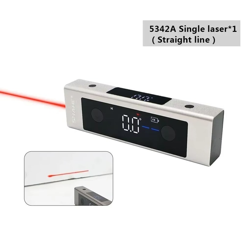 SHAHE Precision Laser Inclinometer And Digital Protractor With 2 In 1 Laser Level And Type C Chargi 6