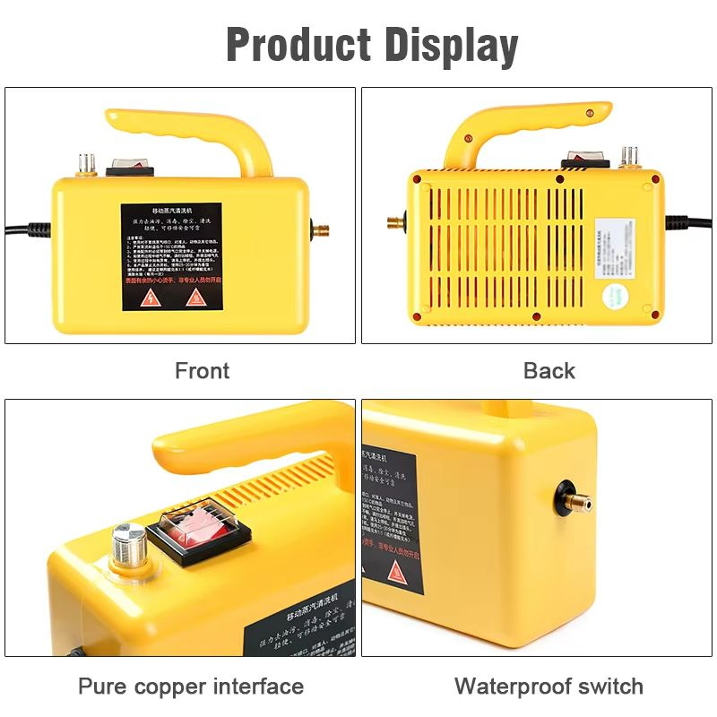 High Temperature Portable Steam Cleaner For Home Kitchen Car More 5