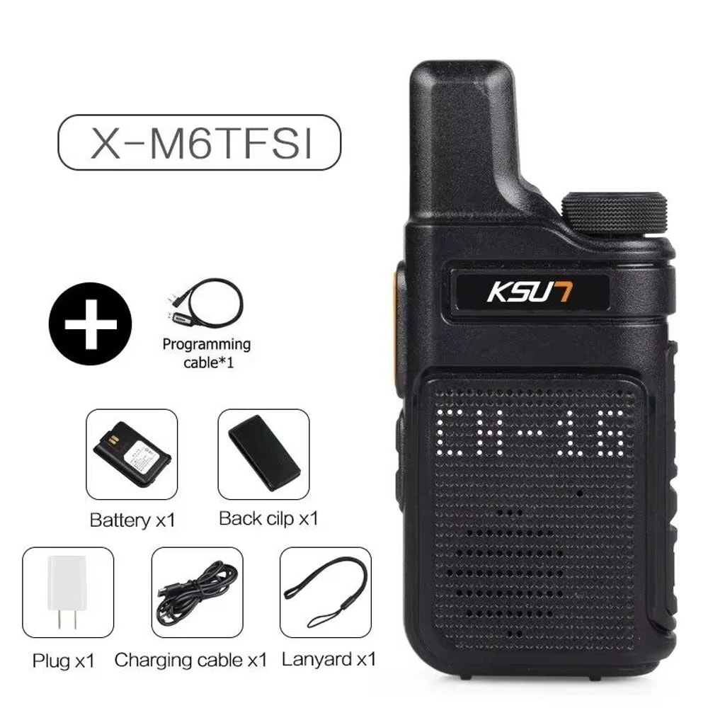 Compact LongRange Walkie Talkies KSUT PMR446 Portable TwoWay Radios For Outdoor Emergency Use 7