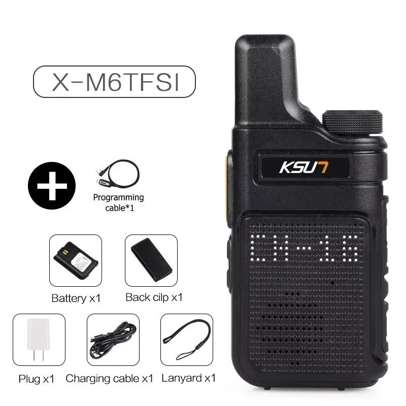 Compact LongRange Walkie Talkies KSUT PMR446 Portable TwoWay Radios For Outdoor Emergency Use 7