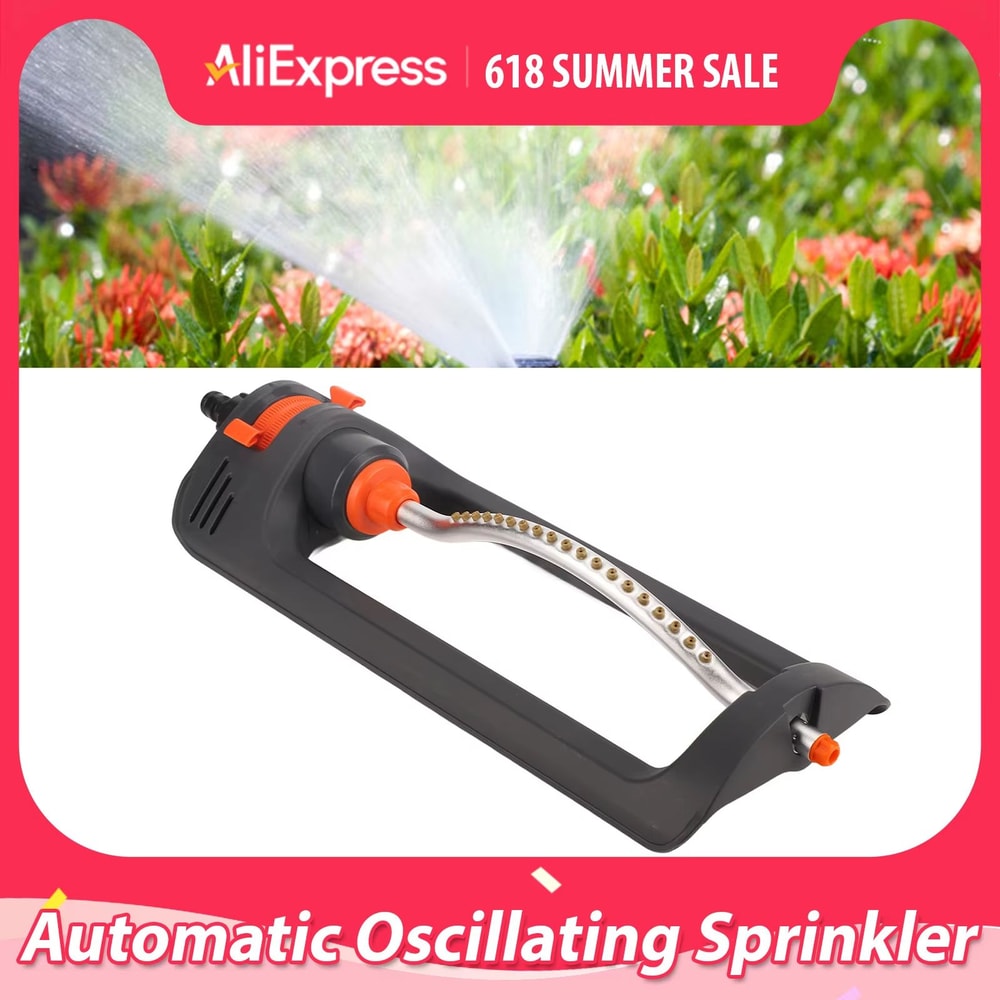 Automatic Oscillating Lawn Sprinkler 19 Hole 4 Modes Watering Device For Home Garden 0