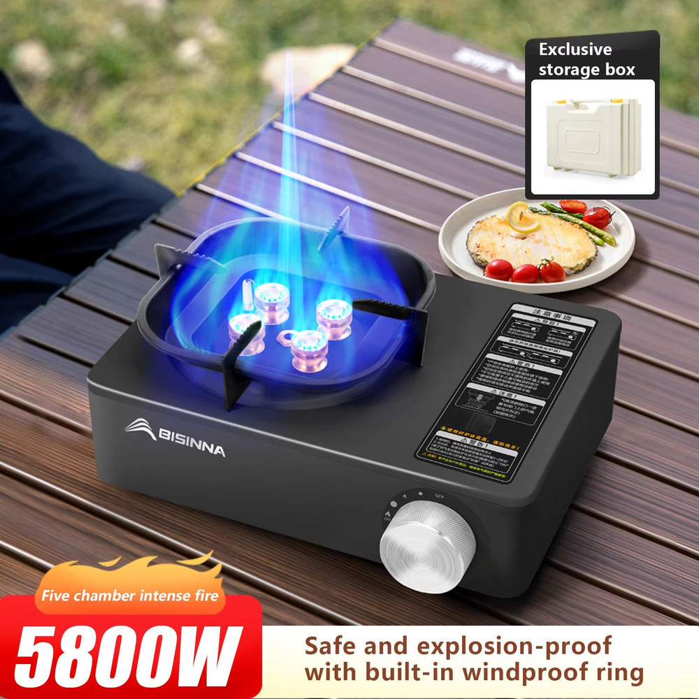 BISINNA 5800W HighFirepower Outdoor Cassette Burner Stove 3