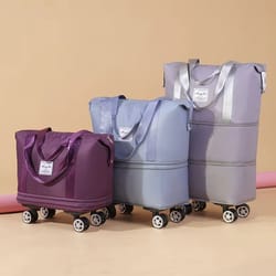 expandable adjustable universal wheel travel bag with large capacity & portable boarding design