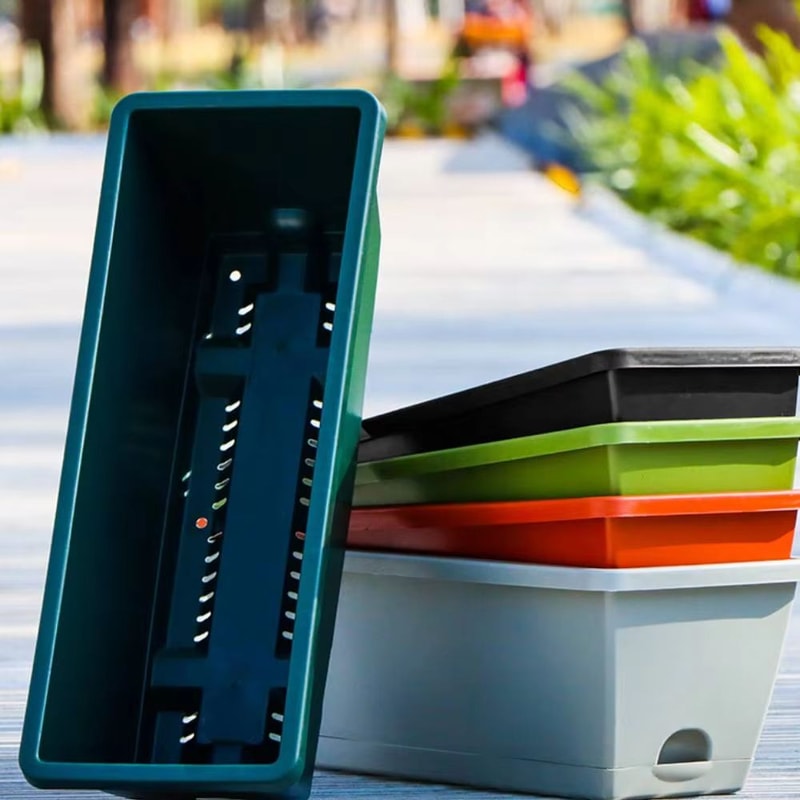 Hanging Planter For Balcony Railing Fence Planter Basket Window Box Flower Pot 6L For Garden And Ya 4