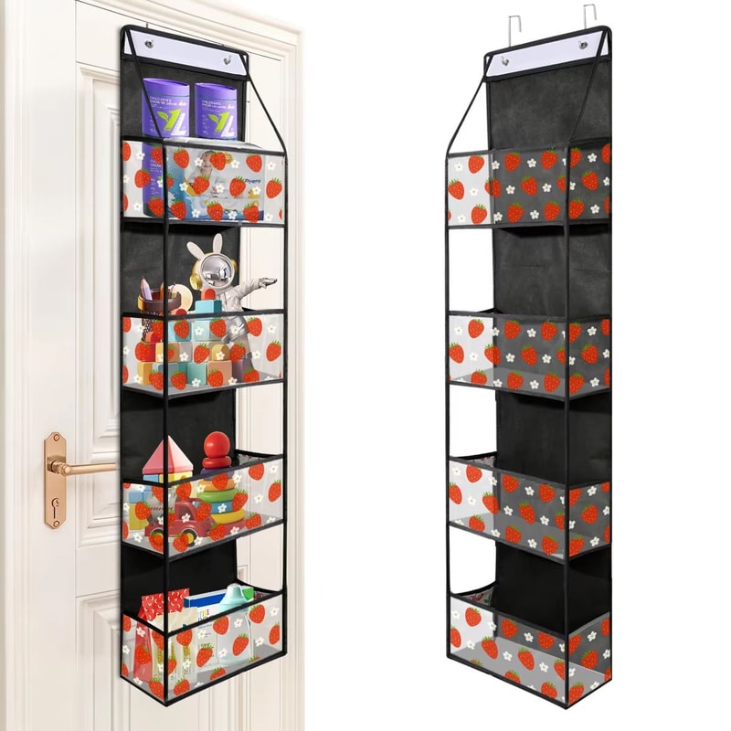 4 6 Layer Over The Door Hanging Storage Organizer Cosmetics Wall Organizer For Bathroom Closet Bedr 23