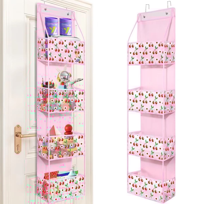 4 6 Layer Over The Door Hanging Storage Organizer Cosmetics Wall Organizer For Bathroom Closet Bedr 27