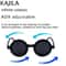 Polarized Small Frame Steampunk Round Sunglasses Adjustable Dimming UV400 Light Reducing Eyewear Fo 3
