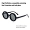 Polarized Small Frame Steampunk Round Sunglasses Adjustable Dimming UV400 Light Reducing Eyewear Fo 4