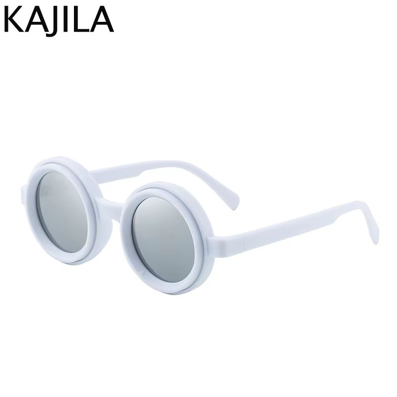 Polarized Small Frame Steampunk Round Sunglasses Adjustable Dimming UV400 Light Reducing Eyewear Fo 8