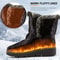 Women Winter Boots Waterproof Fur Lined Ankle Snow Boots Low Heel Warm Shoes 2024 Trend 2