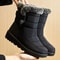 Women Winter Boots Waterproof Fur Lined Ankle Snow Boots Low Heel Warm Shoes 2024 Trend 7