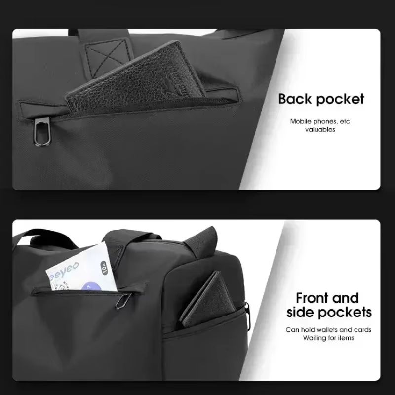 Large Capacity Oxford Travel Duffel Waterproof Sports Bag Thickened Fabric Luggage Gym Bag 2