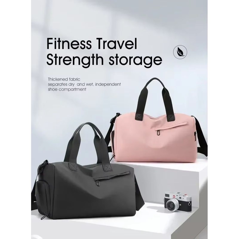 Large Capacity Oxford Travel Duffel Waterproof Sports Bag Thickened Fabric Luggage Gym Bag 5