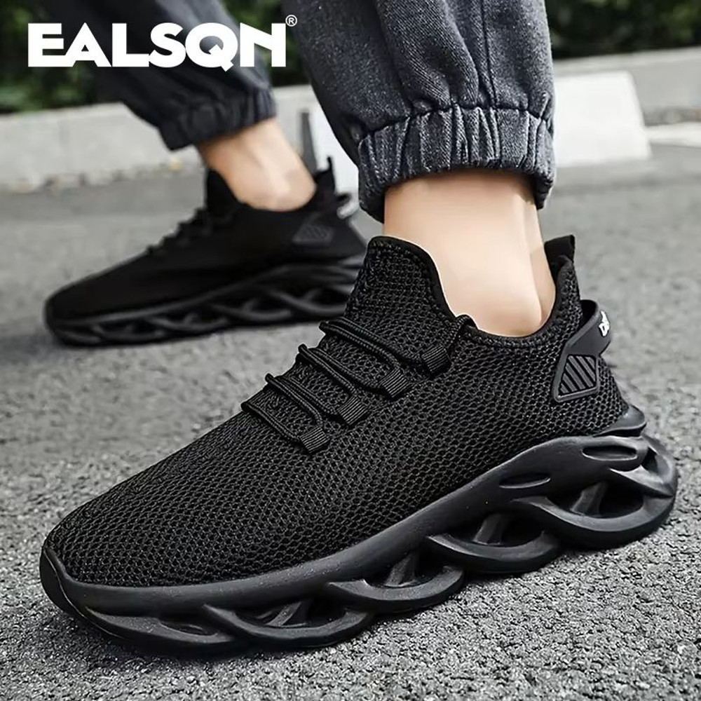 Men Running Shoes Lightweight Breathable Mesh Casual Jogging Sneakers With Shock Absorption Sole 1