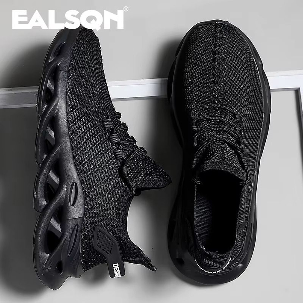 Men Running Shoes Lightweight Breathable Mesh Casual Jogging Sneakers With Shock Absorption Sole 3
