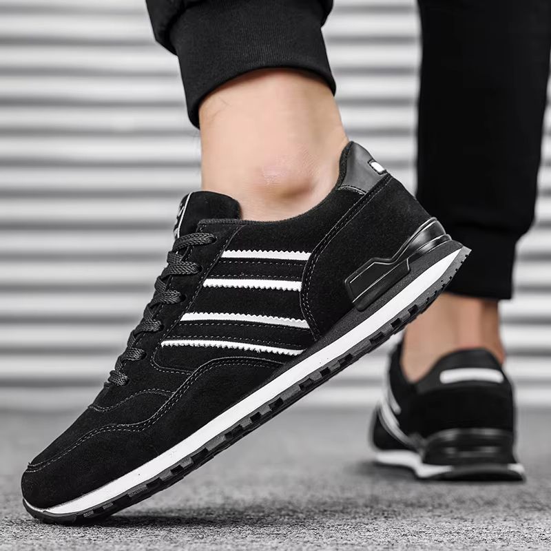 Men Casual Sneakers Lightweight Artificial Leather Lace Up Shoes 4