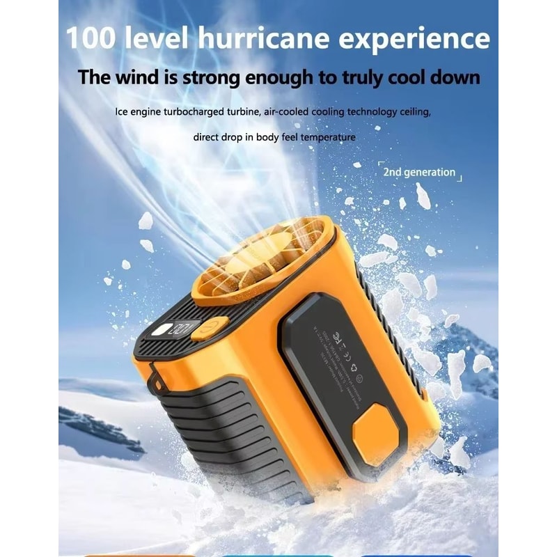 20000mAh WaistMounted Cooling Fan Portable Outdoor Work Welding Fan 1