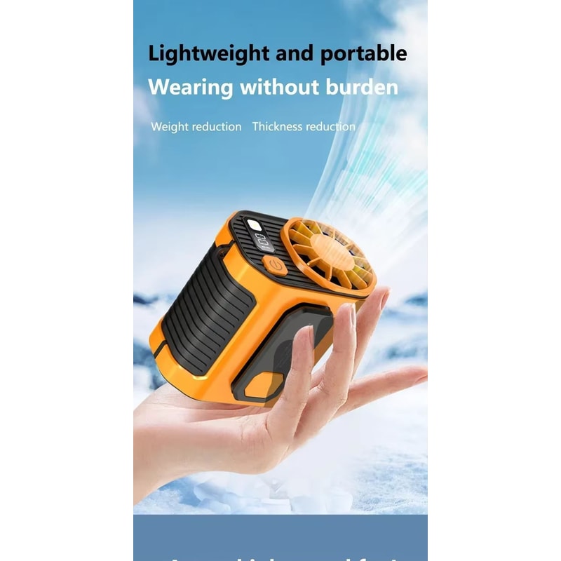 20000mAh WaistMounted Cooling Fan Portable Outdoor Work Welding Fan 4