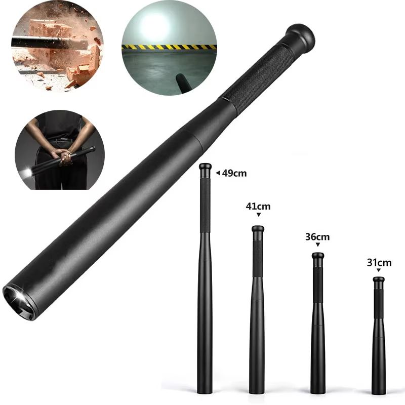 Ultra Bright Baseball Bat Flashlight SelfDefense Outdoor Emergency Torch 1