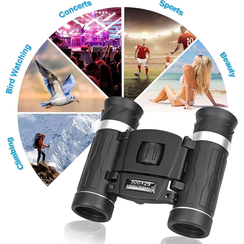 ProView 500X25 HD Portable Binoculars For Outdoor Photography Travel 2