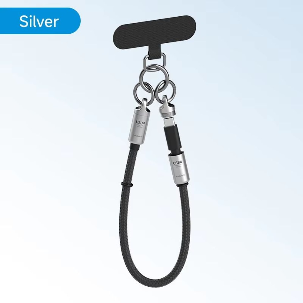 Hagibis Short USB4 Portable Keychain Cable CtoC 240W 80Gbps For Thunderbolt 45 IPhone 16 Pro 9