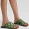 Women Solid Color Woven Sandals Soft Sole Casual Slides 2