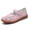 Women Summer Breathable Leather Sandals Non Slip Casual Roman Open Toe Flats 11