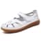 Women Summer Breathable Leather Sandals Non Slip Casual Roman Open Toe Flats 13