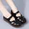Women Summer Breathable Leather Sandals Non Slip Casual Roman Open Toe Flats 2